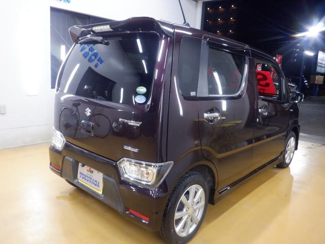 ワゴンＲスティングレー ハイブリッドＸ　ＨＹＢＲＩＤ　Ｘ　ナビ　デュアルセンサーブレーキサポート　Ｒ０６Ａ　ＤＯＨＣ　１２Ｖ　ＶＶＴ　＋　ＷＡ０５Ａ　インパネＣＶＴ　本革巻きステアリング　２ＷＤ　前輪駆動　メーカーオプションカラー　Ａライト（5枚目）