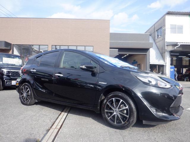 アクア Ｓスタイルブラック　ベースグレード「Ｓ」の特別仕様車「Ｓ　スタイル　ブラック」　Ｔｏｙｏｔａ　Ｓａｆｅｔｙｓｅｎｓｅ　プリクラッシュセーフティ　インテリジェントクリアランスソナー　直列４気筒＋モーター　プッシュスタート（34枚目）