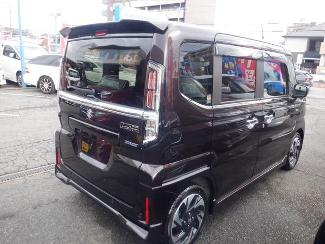 スペーシアカスタム ハイブリッドＸＳ　ＨＹＢＲＩＤ　ＸＳ　デュアルセンサーブレーキサポートＩＩ　Ｒ０６Ｄ　ＤＯＨＣ　１２Ｖ　ＶＶＴ　＋　ＷＡ０４Ｃエンジン＋モーター　インパネＣＶＴ　運転席・助手席・サイド・カーテン　２ＷＤ　前輪駆動（5枚目）