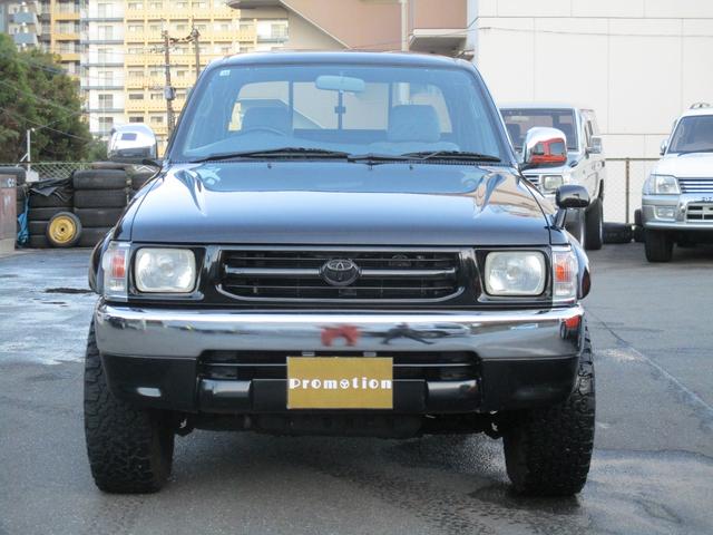 ハイラックススポーツピック エクストラキャブ　ワイド　デイーゼルターボ４ＷＤ　走行７６６００Ｋｍ　ブラックオールペイント　ナビＴＶバックカメラＥＴＣ　デイトナホイル　ＢＦグットリッチＡＴ　ＵＳリアバンパー（2枚目）