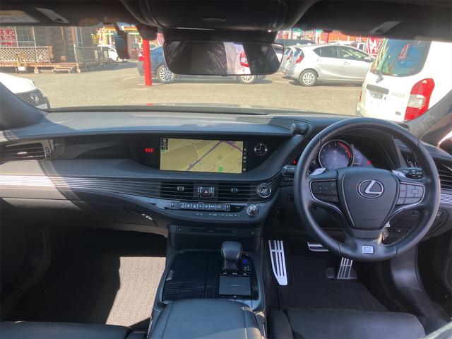 LS LS500 Fスポーツ フルエアロ・TRDホイール・黒革シート・パノラミックビューモニター・サンルーフ・ドラレコ・クリアランスソナー・オートクルーズコントロール・衝突被害軽減システム・ナビ・TV・LEDヘッドランプ(2枚目)