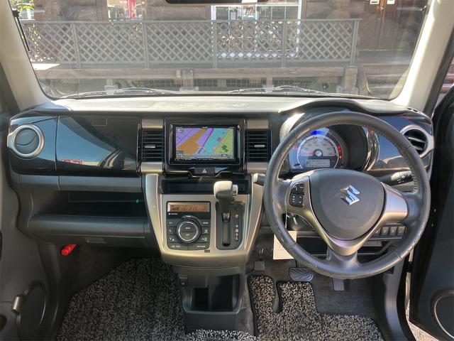 ハスラー JスタイルII 社外フルセグナビ・プリクラッシュ・シートヒーター・ステアリングスイッチ・レーンアシスト・オートライト・HID・スマートキー・アイドリングストップ・ベンチシート・CVT・盗難防止システム・ABS・ESC(2枚目)