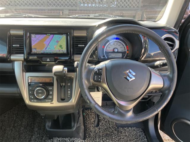 ハスラー JスタイルII 社外フルセグナビ・プリクラッシュ・シートヒーター・ステアリングスイッチ・レーンアシスト・オートライト・HID・スマートキー・アイドリングストップ・ベンチシート・CVT・盗難防止システム・ABS・ESC(3枚目)