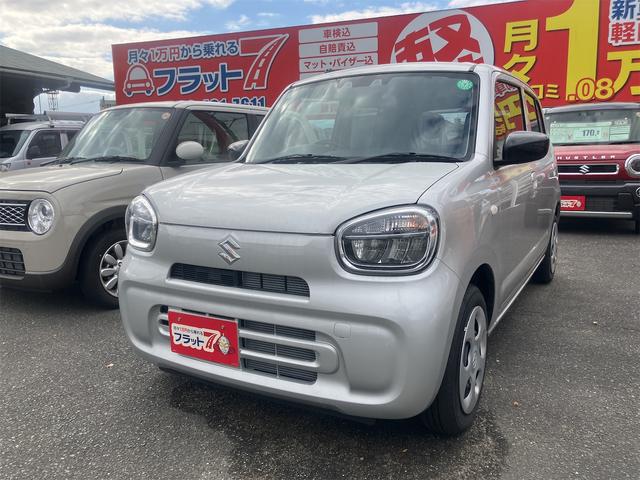 アルト Ｌ　ワンオーナー・７インチナビ・フルセグテレビ・クリアランスソナー・アイドリングストップ・衝突被害軽減システム・オートマチックハイビーム・シートヒーター・頸部衝撃緩和ヘッドレスト・キーレスエントリー（2枚目）