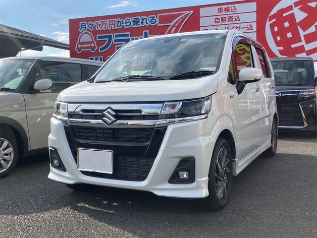 ワゴンＲカスタムＺ ハイブリッドＺＸ　社外７インチフルセグナビ・ＥＴＣ・コーナーセンサー・レーンキープアシスト・オートクルーズコントロール・衝突被害軽減システム・オートライト・ＬＥＤヘッドランプ・スマートキー・アイドリングストップ（12枚目）