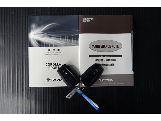 カローラスポーツ ハイブリッドＧ　Ｚ　サイドエアバック　前後誤発進抑制　盗難防止　スマートキーシステム　オートクルーズ　ＬＥＤライト　１オーナー車　エアバック　オートエアコン　地デジ　ナビＴＶ　ＡＷ　デュアルエアバッグ　整備記録簿　ＡＢＳ（20枚目）
