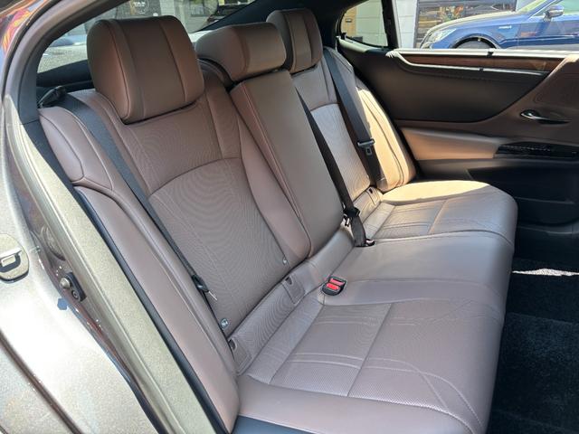 ＥＳ ＥＳ３００ｈ　バージョンＬ　後期型　禁煙車　茶本革　全席シートヒーター　三眼ＬＥＤヘッドライト　１２．３型ナビ　パノラミックビュー　ＡｐｐｌｅＣａｒＰｌａｙ　前後ドラレコ　ＥＴＣ　ＰＣＳ　ＬＴＡ　ＢＳＭ　１８ｉｎｃｈＡＷ（28枚目）