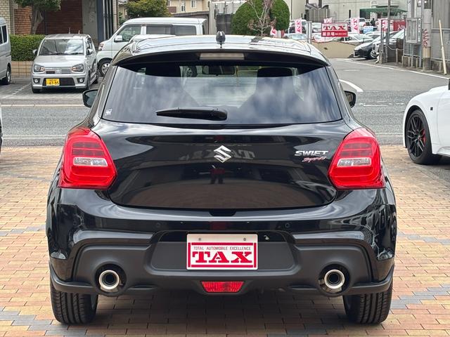 スイフトスポーツ ベースグレード 6速MT 新品ディスプレイオーディオ AppleCarPlay オートエアコン LEDヘッドライト 運転席シートヒーター 衝突軽減ブレーキ 車線逸脱警報 クリアランスソナー RCC 17inchAW(8枚目)