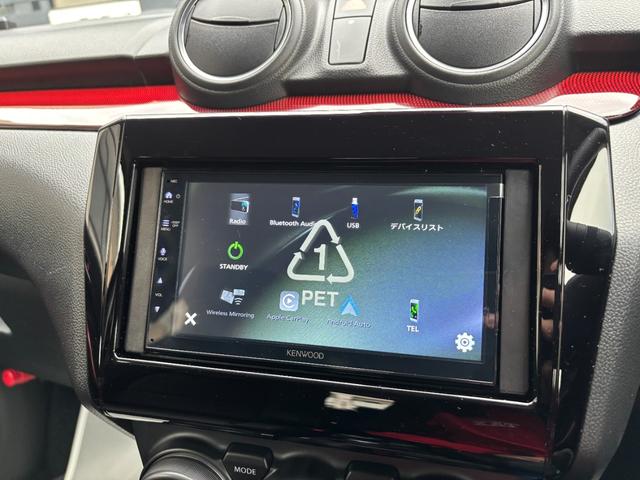 スイフトスポーツ ベースグレード 6速MT 新品ディスプレイオーディオ AppleCarPlay オートエアコン LEDヘッドライト 運転席シートヒーター 衝突軽減ブレーキ 車線逸脱警報 クリアランスソナー RCC 17inchAW(35枚目)