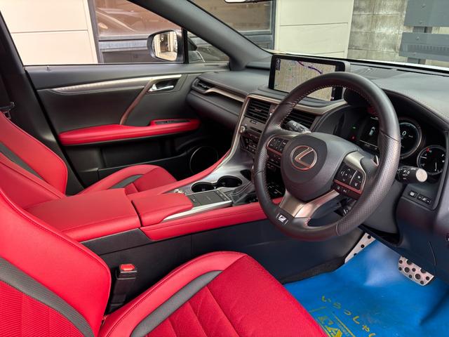 ＲＸ ＲＸ４５０ｈ　Ｆスポーツ　後期型　赤本革　１２．３型ナビ　ＡＣコンセント　バックカメラ　ＡｐｐｌｅＣａｒＰｌａｙ　三眼ＬＥＤヘッドライト　前席シートヒーター＆ベンチレーション　前後ドラレコ　ＡＨＳ　ＰＣＳ　２０ｉｎｃｈＡＷ（23枚目）