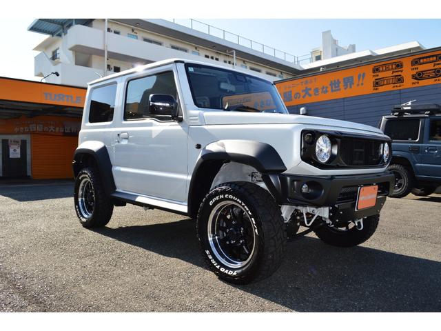 ジムニーシエラ JC 3型 ショウワガレージ製1インチリフトアップキット・F/Rバンパー・LEDウインカー&テールランプ モンスター製フロントグリル RAYS16インチアルミ オープンカントリーRT バック&サイドカメラ(3枚目)