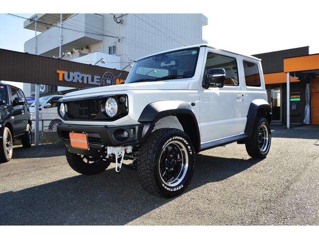 ジムニーシエラ JC 3型 ショウワガレージ製1インチリフトアップキット・F/Rバンパー・LEDウインカー&テールランプ モンスター製フロントグリル RAYS16インチアルミ オープンカントリーRT バック&サイドカメラ(9枚目)