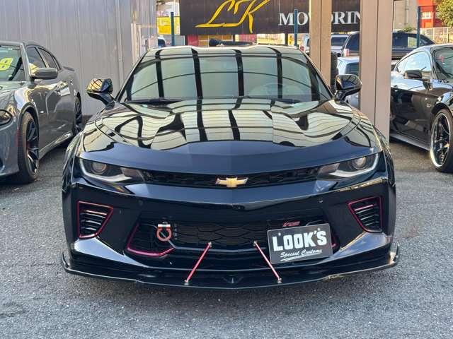 シボレーカマロ LT RS Borlaマフラー 赤/黒レザーシート Fエアロ 20インチアルミ(3枚目)