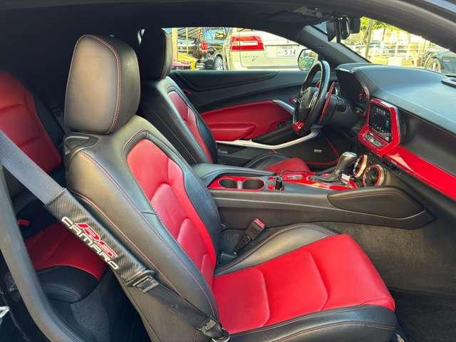シボレーカマロ LT RS Borlaマフラー 赤/黒レザーシート Fエアロ 20インチアルミ(41枚目)