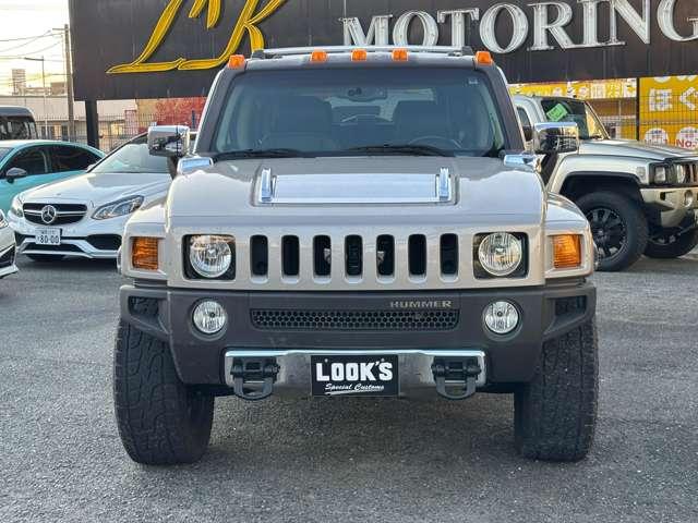 ハマーH3 3.7 4WD サンルーフ HDDナビ/フルセグ 黒革シート 20インチアルミ クルコン(3枚目)