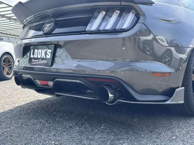 マスタング ５０イヤーズ　エディション　Ｆ／Ｓ／Ｒスポイラー　社外マフラー　ＥＴＣ　ＨＩＤ　メモリーナビ／フルセグ／Ｂｌｕｅｔｏｏｔｈ　バックカメラ　黒革シート（12枚目）