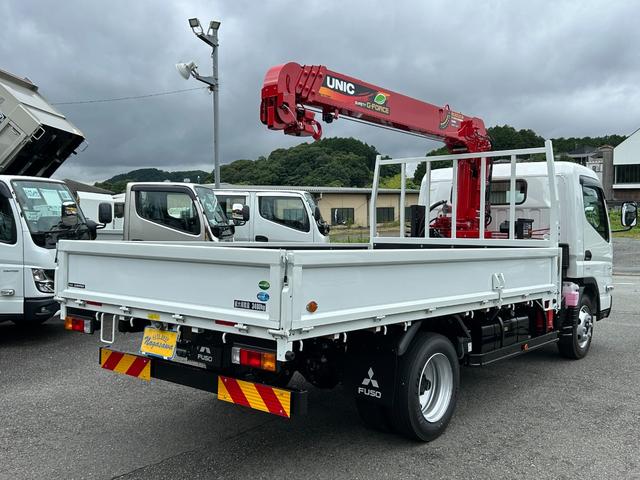 キャンター ワイドキャブロング全低床　ワイドキャブ　全低床　ＡＴ車　２．９ｔ４段ブームユニック警報型　ラジコン付　衝突被害軽減ブレーキ　車線逸脱警報装置　車輌安定性制御装置　ＬＥＤヘッドランプ　フォグ　スマートキー　電格ミラー（7枚目）