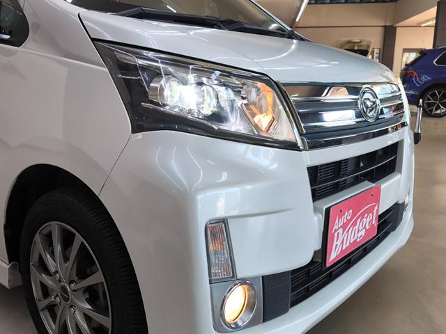 ムーヴ カスタム　ＲＳ　禁煙車　ターボ車　取説保証書　スペアキー　ナビ　フルセグＴＶ　ＨＩＤヘッドライト　社外１４ＡＷ　プッシュスタート　スマートキー　ＥＴＣ　盗難防止システム　衝突安全ボディ　電動格納ミラー　ＡＢＳ（11枚目）