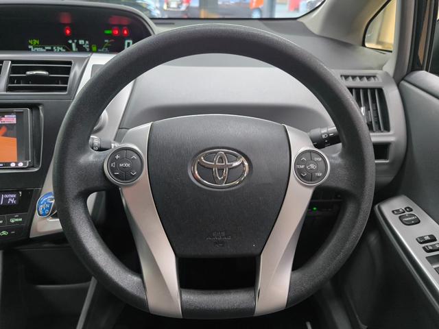 プリウスアルファ S ワンオーナー 禁煙車 ナビ フルセグTV バックカメラ プッシュスタート スマートキー 取説整備手帳 スペアキー ETC 盗難防止装置 横滑り防止機能(31枚目)
