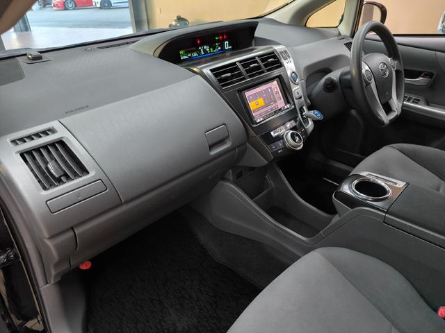 プリウスアルファ S ワンオーナー 禁煙車 ナビ フルセグTV バックカメラ プッシュスタート スマートキー 取説整備手帳 スペアキー ETC 盗難防止装置 横滑り防止機能(44枚目)
