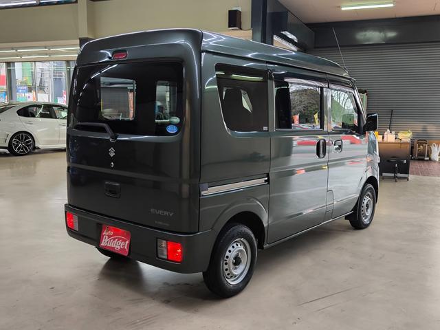 エブリイ ＰＣ　ワンオーナー　禁煙車　走行０．８万Ｋ台　キーレス　取説整備手帳　スペアキー　頸部衝撃緩和ヘッドレスト　ＡＢＳ　横滑り防止機能　ドライブレコーダー　エアコン　パワステ　パワーウインドウ　両側スライドドア（5枚目）