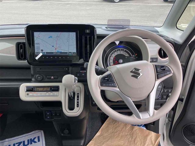 ワゴンＲスマイル ハイブリッドＸ　全周囲カメラ　両側電動スライドドア　ナビ　ＴＶ　クリアランスソナー　オートクルーズコントロール　レーンアシスト　衝突被害軽減システム　オートライト　ＬＥＤヘッドランプ　スマートキー（3枚目）