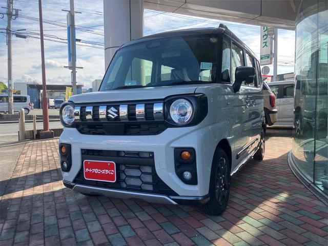 スペーシアギア ハイブリッドＸＺ　両側電動スライドドア　クリアランスソナー　オートクルーズコントロール　レーンアシスト　衝突被害軽減システム　オートライト　ＬＥＤヘッドランプ　スマートキー　アイドリングストップ　電動格納ミラー（12枚目）