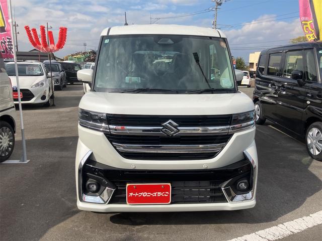 スペーシアカスタム ハイブリッドＸＳ　両側電動スライドドア　クリアランスソナー　オートクルーズコントロール　レーンアシスト　衝突被害軽減システム　オートライト　ＬＥＤヘッドランプ　スマートキー　アイドリングストップ　電動格納ミラー（13枚目）