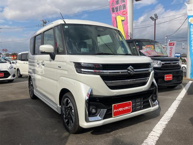 スペーシアカスタム ハイブリッドＸＳ　両側電動スライドドア　クリアランスソナー　オートクルーズコントロール　レーンアシスト　衝突被害軽減システム　オートライト　ＬＥＤヘッドランプ　スマートキー　アイドリングストップ　電動格納ミラー（21枚目）