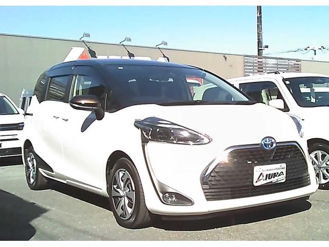 シエンタ ハイブリッドＧ　クエロ　社外ナビ　ワンセグＴＶ　Ｂｌｕｅｔｏｏｔｈ　ＥＴＣ　前後ドライブレコーダー　スマートキー　クルーズコントロール　両側電動スライドドア　オートリトラクトミラー　車両接近通報装置　電子制御ブレーキシステム（2枚目）