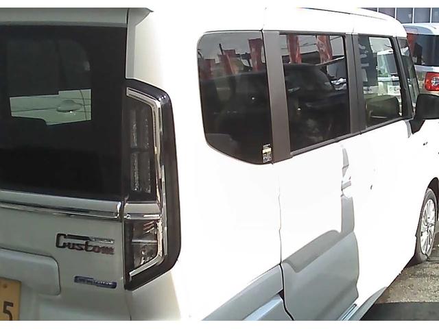 スペーシアカスタム ハイブリッドGS スマートキー 片側電動スライドドア 横滑り防止装置 アイドリングストップ 運転席シートヒーター オートエアコン 電動格納ミラー UVカットガラス(20枚目)