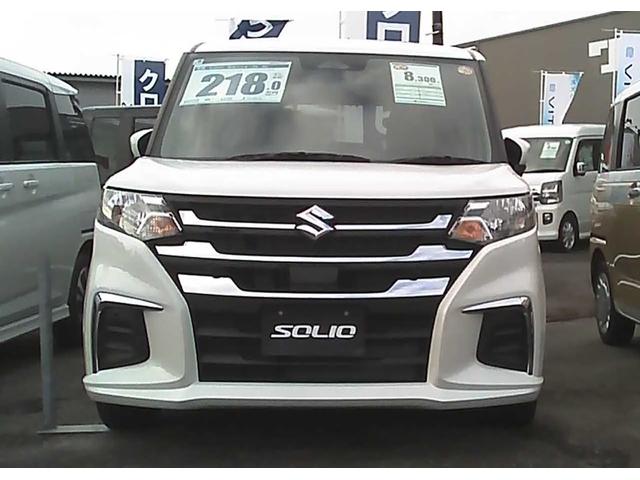 ソリオ ハイブリッドＭＧ　ＳＵＺＵＫＩセーフティサポート　クルーズコントロール　片側電動スライドドア　車線逸脱警報　標識認識機能　誤発進抑制機能　　スマートキー　電動格納ミラー　アイドリングストップ（32枚目）