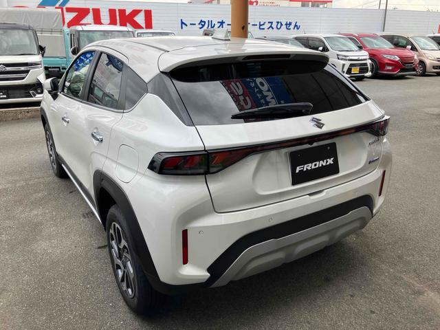フロンクス ベースグレード　届出済未使用車　元展示車　全方位モニター付メモリー９インチメモリーナビ　ＴＶ　クリアランスソナー　オートクルーズコントロール　レーンアシスト　衝突被害軽減システム　ＬＥＤヘッドランプ　アルミホイール（18枚目）