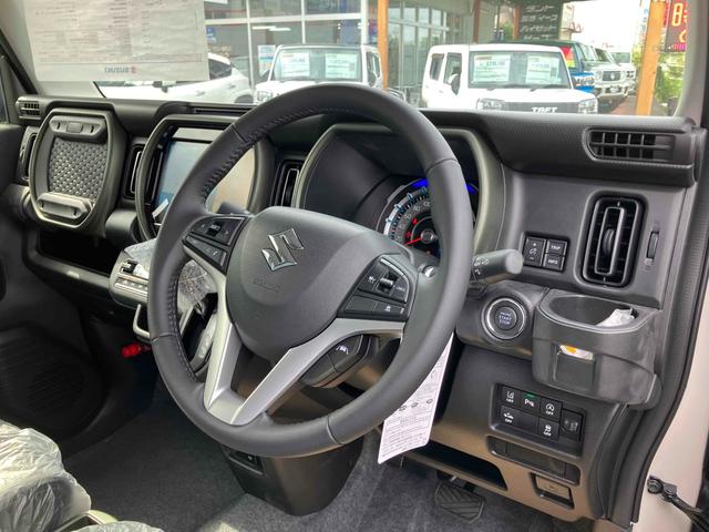 ハスラー タフワイルド　届出済未使用車　元展示車　全方位カメラ　９インチメーカーナビ　ＴＶ　ＣＤ／ＤＶＤ　クリアランスソナー　オートクルーズコントロール　レーンアシスト　衝突被害軽減システム　ＬＥＤヘッドランプ　スマートキー（53枚目）