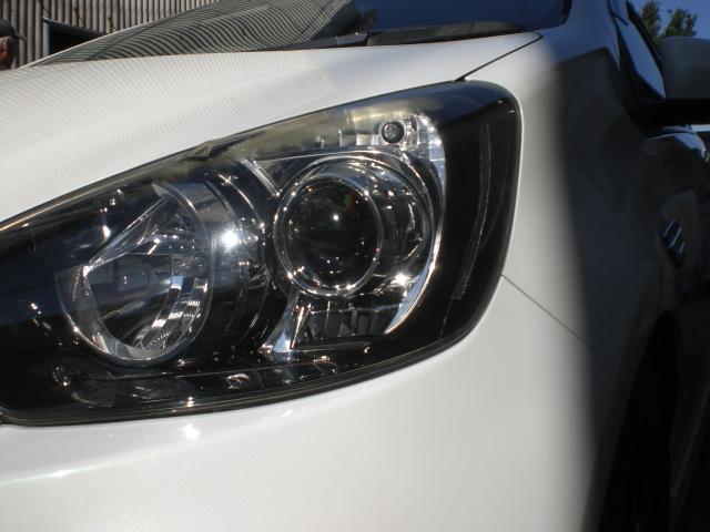 アクア G G’s 純正SDナビ GS専用エアロ 衝突安全ボディー ハーフレザーシート プッシュスタート 車内足元ブルーライト 社外センター出しWマフラー(28枚目)