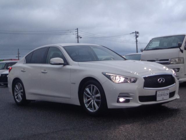 スカイライン 350GT ハイブリッド 純正フルセグナビ DVD BT バックカメラ クルーズコントロール ハーフレザー パワーシート ビルトインETC オートLEDヘッド スマートキー LEDフォグプッシュスタート ステリモ(5枚目)