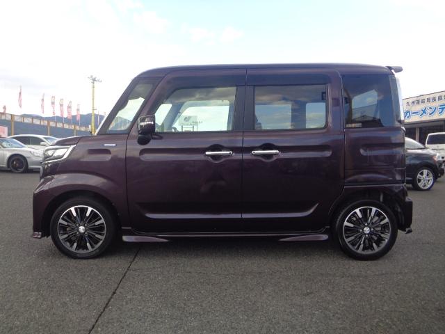 フレアワゴンカスタムスタイル ハイブリッドXS フルセグナビ DVD BT 両側パワスラ シートヒーター ハーフレザー ブレーキサポート スマートキー×2 LEDオートヘッド クリアランスソナー 純正AW プッシュスタート(3枚目)