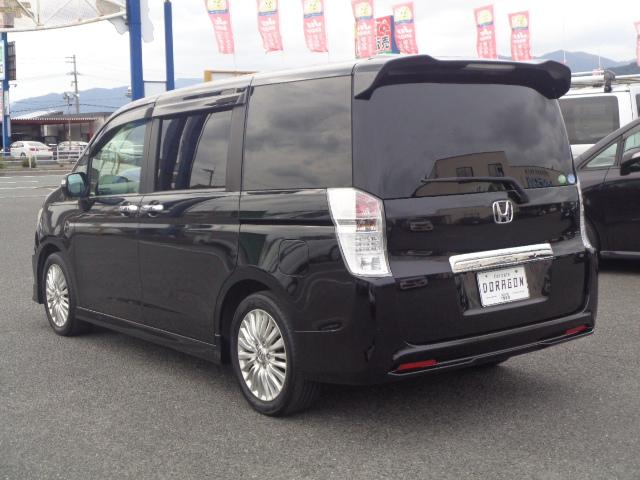 ステップワゴンスパーダ Z ワンオーナー 純正フルセグナビ DVD 両側パワスラ ビルトインETC バックカメラ パドルシフト 後席モニター 革調シートカバー オートライト スマートキー 純正AW ステリモ(11枚目)