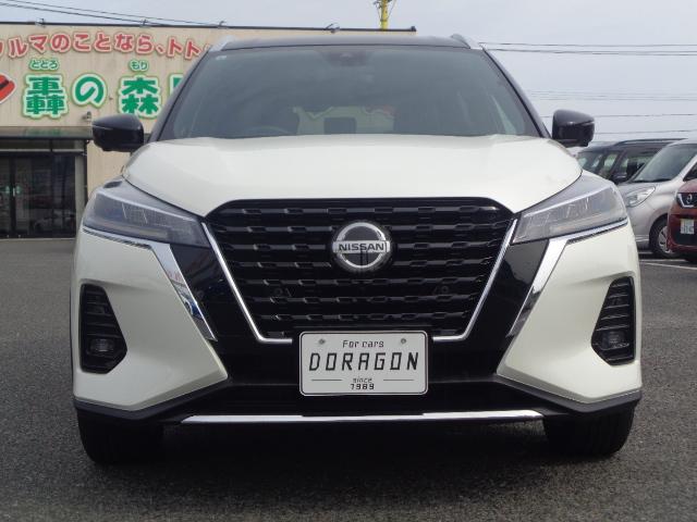 キックス X 純正フルセグナビ BT DVD アラウンドビュー プロパイロット デジタルインナーミラー ハーフレザー ETC エマブレ LEDオートヘッド 電動パーキング ナビ連動ドラレコ スマートキー×2(3枚目)