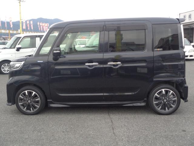 スペーシアカスタム ハイブリッドXS フルセグナビ DVD BT 全方位カメラ 両側パワスラ シートヒーター HUD ETC ブレーキサポート LEDオートヘッド ハーフレザー スマートキー×2 パーキングソナー ステリモ 純正AW(19枚目)