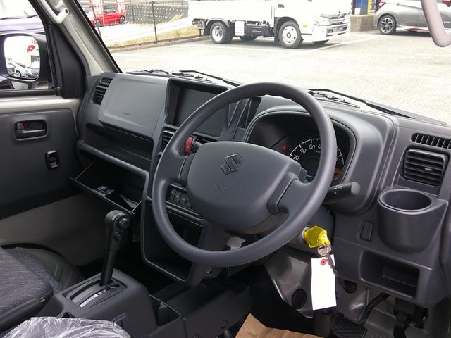 スーパーキャリイ Ｘ　未使用車　４ＷＤ　ＡＴ　ＬＥＤオートヘッド　鳥居付き　キーレス　ブレーキサポート　パーキングソナー　新車保証　オーバーヘッドコンソール　荷台ライト（30枚目）