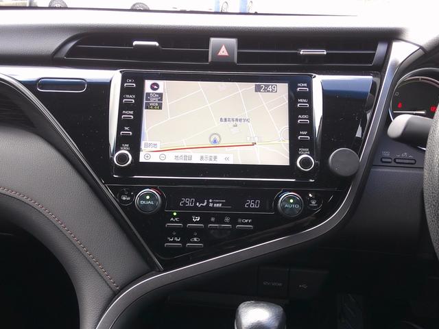 カムリ X 純正8インチナビ Bluetooth バックカメラ スマートキー×2 ドラレコ LEDオートヘッド トヨタセーフティ クリアランスソナー ステリモ 電動パーキング ブレーキホールド(34枚目)