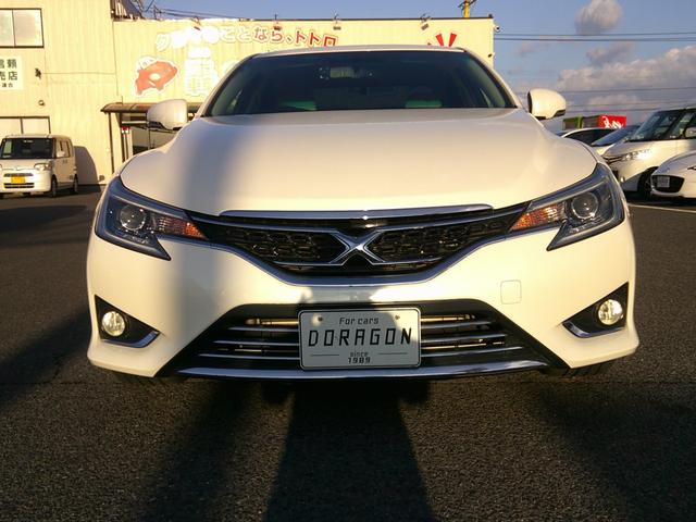 マークＸ プレミアム　８インチフルセグナビ　ＤＶＤ　ＢＴ　バックカメラ　シートヒーター　ミラー型ドラレコ　パワーシート　スマートキー×２　リアサンシェード　クルーズコントロール　ＥＴＣ　ハーフレザー　プッシュスタート（3枚目）