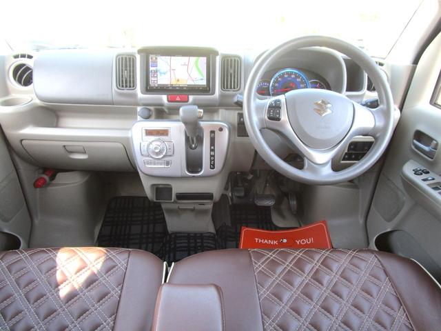 エブリイワゴン ＰＺターボスペシャル　ハイルーフ　衝突被害軽減ブレーキ　社外フルセグナビ　バックカメラ　ＥＴＣ　ＨＩＤ　両側電動スライドドア　純正１４インチアルミ　新品タイヤ　ＢＴオーディオ　ベンチシート　プッシュスタートスマートキー（8枚目）