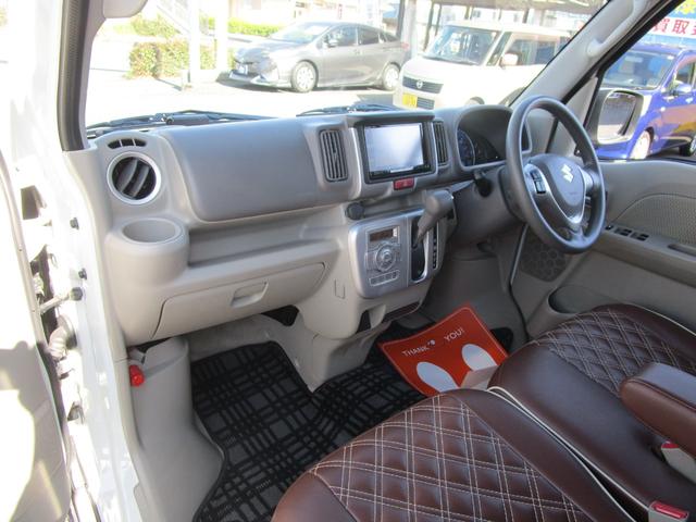 エブリイワゴン ＰＺターボスペシャル　ハイルーフ　衝突被害軽減ブレーキ　社外フルセグナビ　バックカメラ　ＥＴＣ　ＨＩＤ　両側電動スライドドア　純正１４インチアルミ　新品タイヤ　ＢＴオーディオ　ベンチシート　プッシュスタートスマートキー（32枚目）