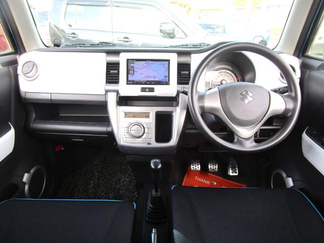 ハスラー Ｇ　５速マニュアル車　ワンセグナビ　Ｂｌｕｅｔｏｏｔｈ対応　アイドリングストップ　タイミングチェーン　運転席側シートヒーター　ＥＴＣ車載器　ＤＶＤ再生可　キーレスエントリーシステム　電動格納ドアミラー（7枚目）