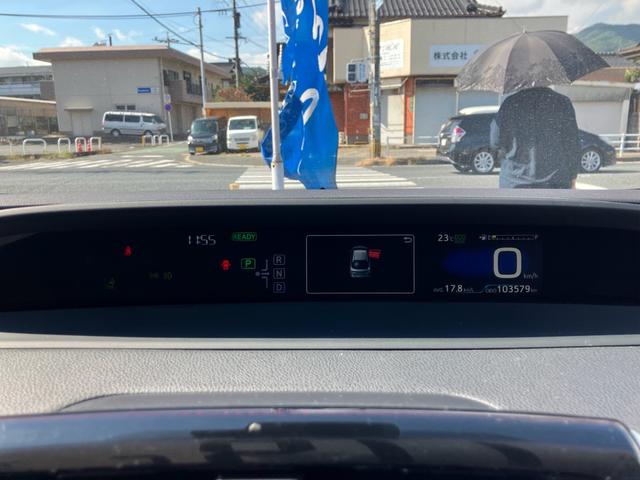プリウス S 色替 純正ナビ バックカメラ ETC トヨタセーフティーセンス デジタルインナーミラー ドライブレコーダー スマートキー プッシュスタート セキュリティー(21枚目)