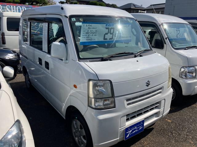 エブリイ PA インパネオートマ エアコン パワステ 両側スライドドア アルミホイール ラジオ ヘッドライトレベライザー 運転席助手席エアバック 積載量350kg(2枚目)