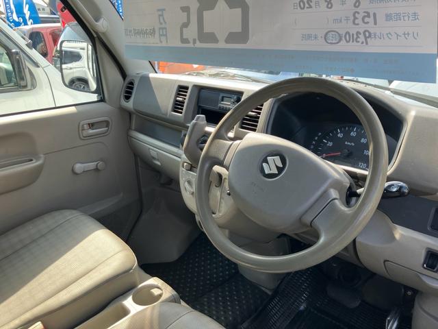 エブリイ PA インパネオートマ エアコン パワステ 両側スライドドア アルミホイール ラジオ ヘッドライトレベライザー 運転席助手席エアバック 積載量350kg(8枚目)