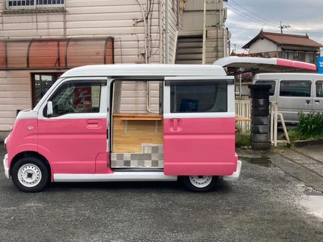 エブリイ ＰＣ　車検２年　レトロバス　ビンテージバスルック　移動販売車　キッチンカー　シンク付き　給水タンク　排水タンク　カウンターテーブル　ＥＴＣ　キャンピング　キャンパー　８８ナンバー登録済み　走行５．６万キロ（36枚目）